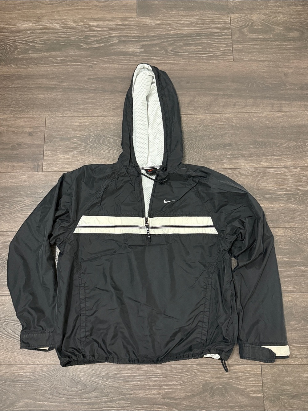 Vintage Nike Quarter Zip Hooded Windbreaker
